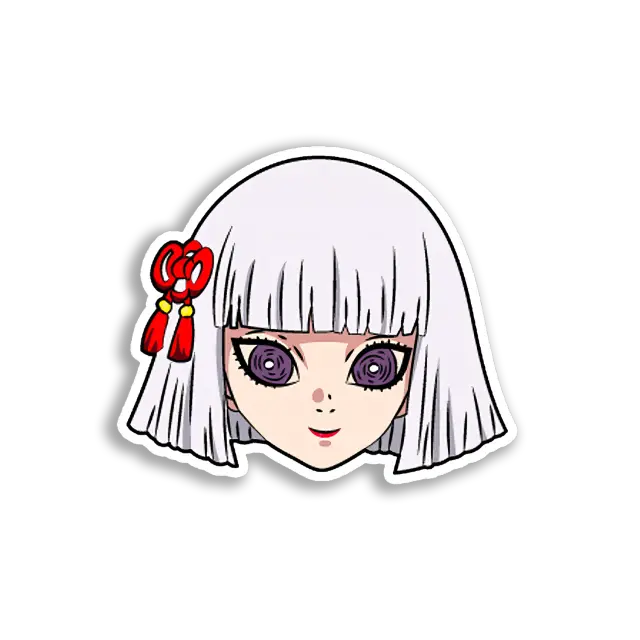 Anime Girl Face Sticker