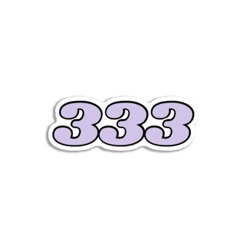 333 Angel Number Sticker