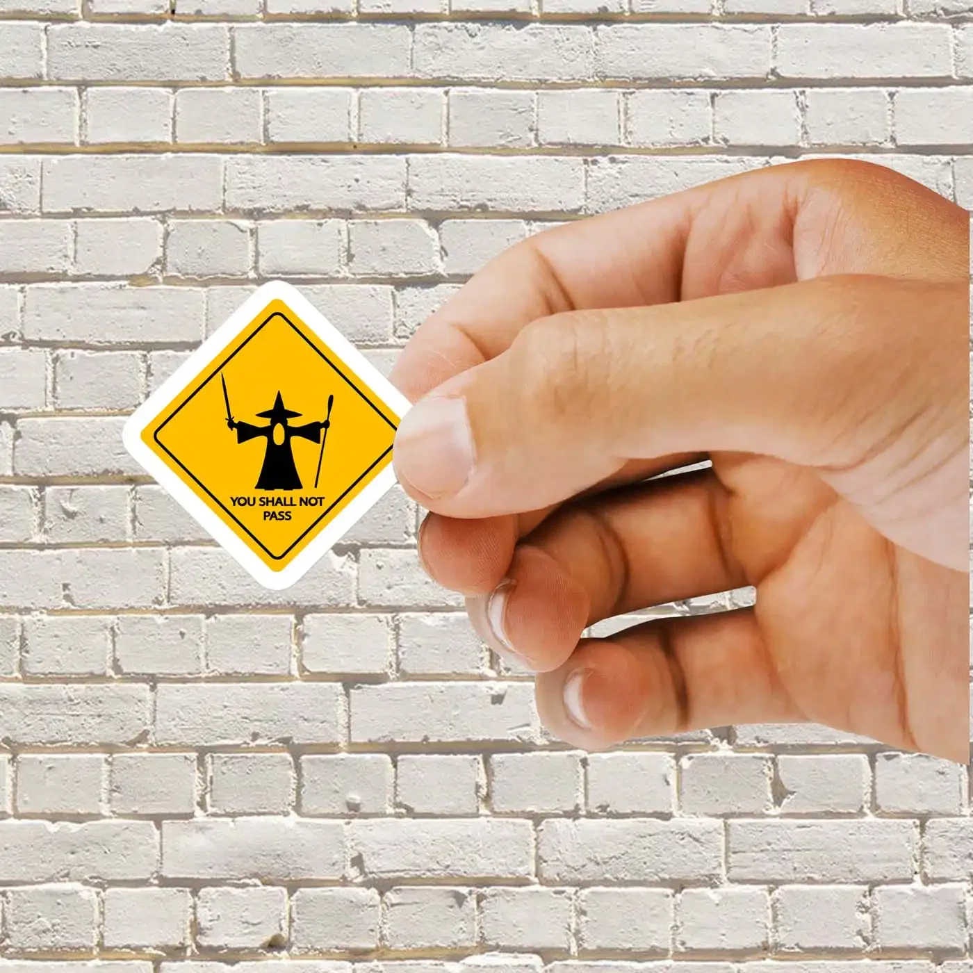 You Shall Not Pass Road Sign Sticker