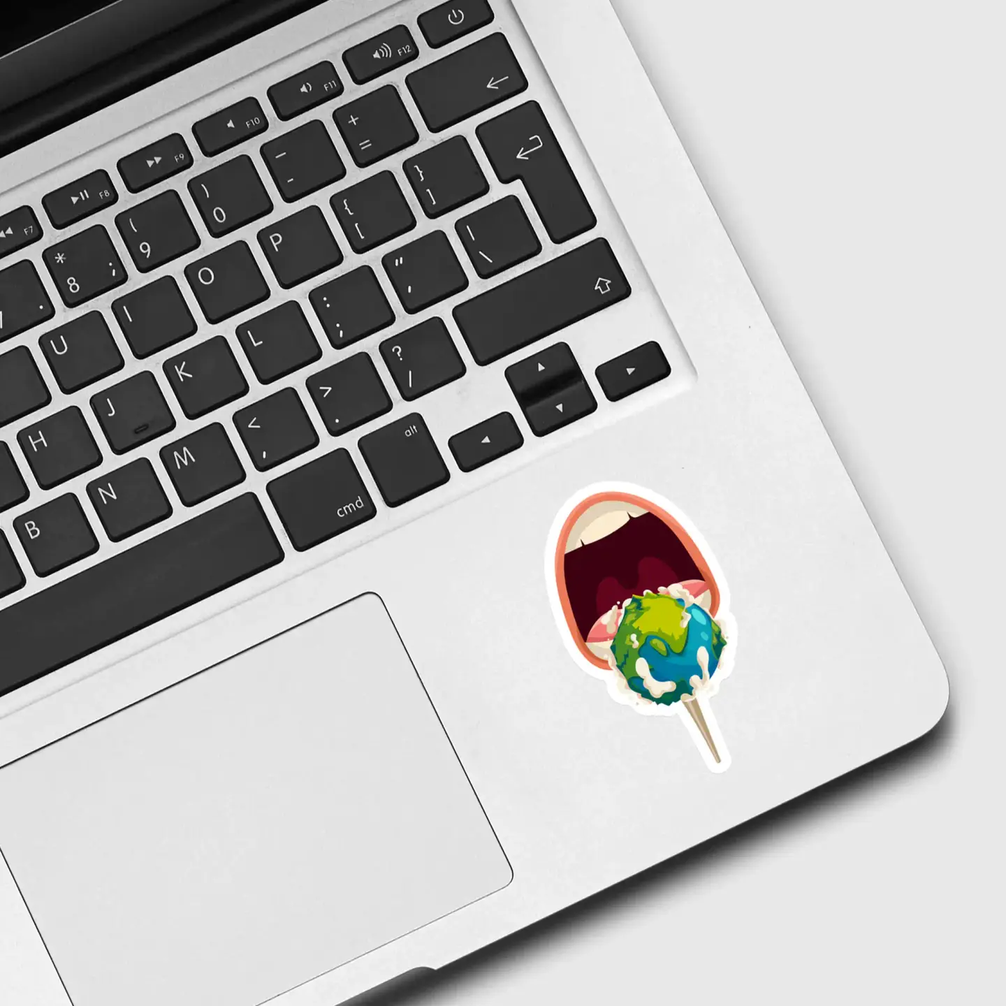 Mouth and Planet Sticker