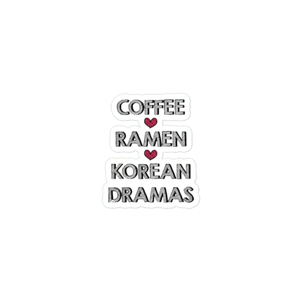 Coffee Ramen Korean Dramas Sticker