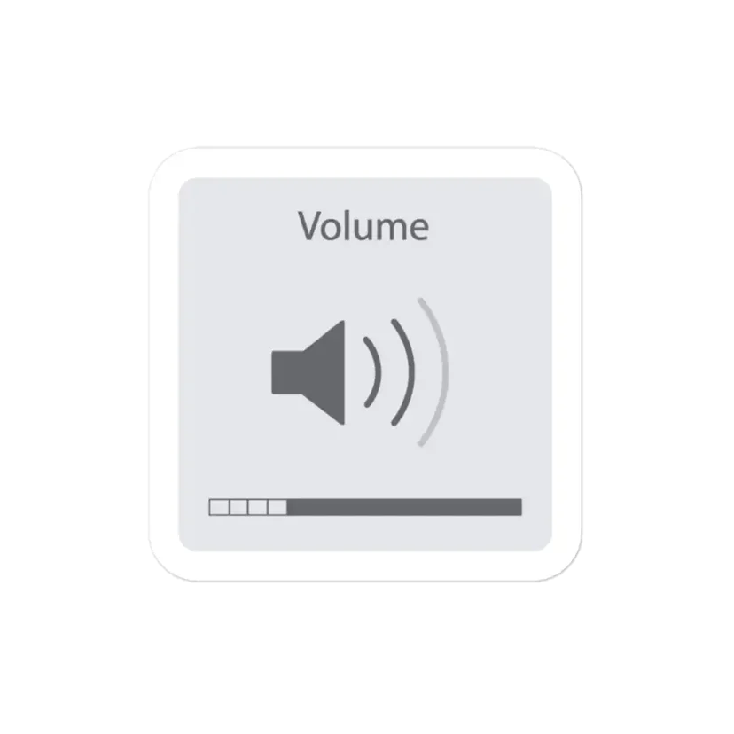 Mac OS Volume Indicator Sticker