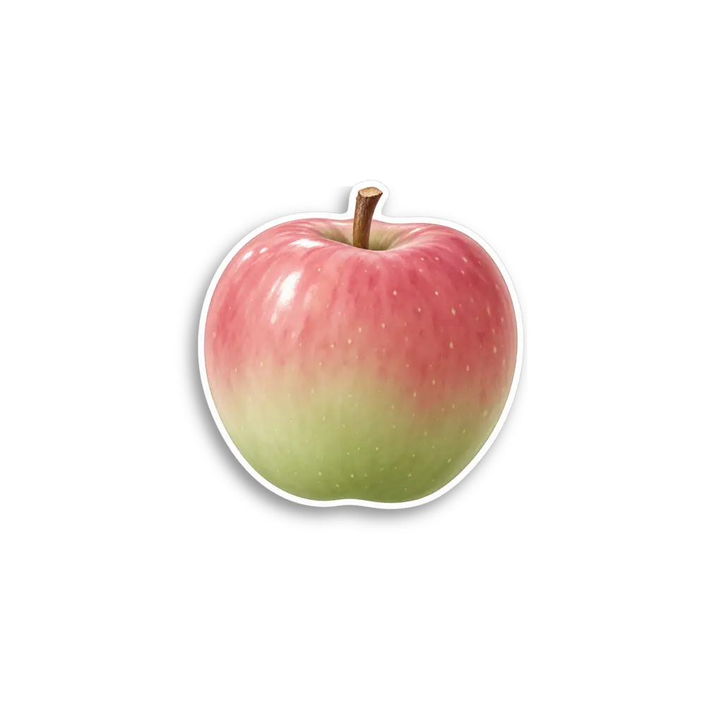 Blush Apple Sticker