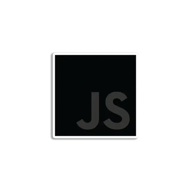 JavaScript grey Sticker