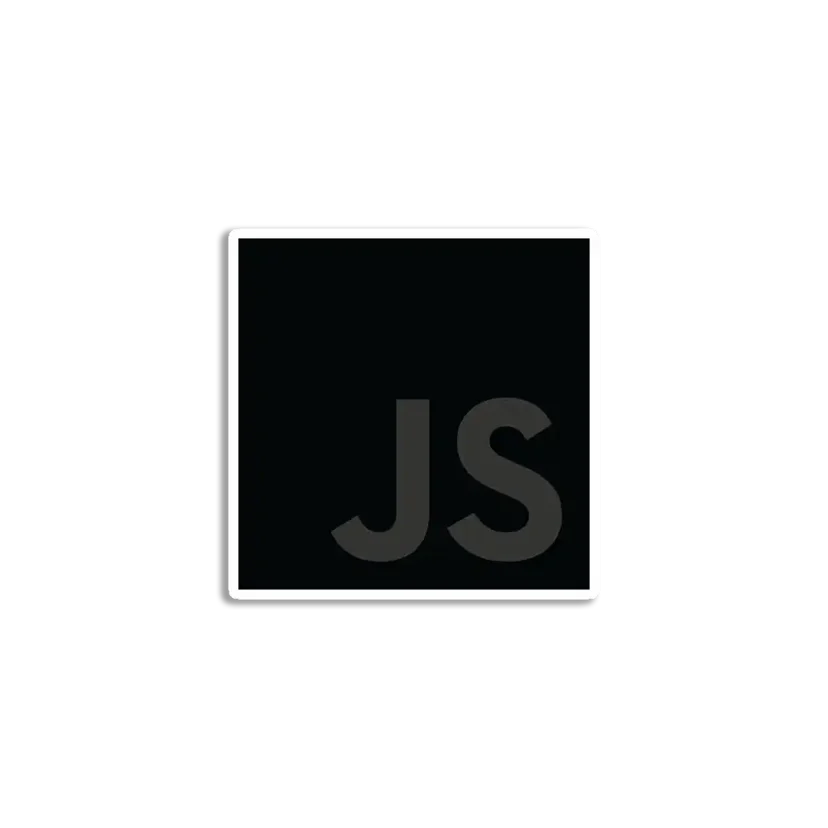 JavaScript grey Sticker