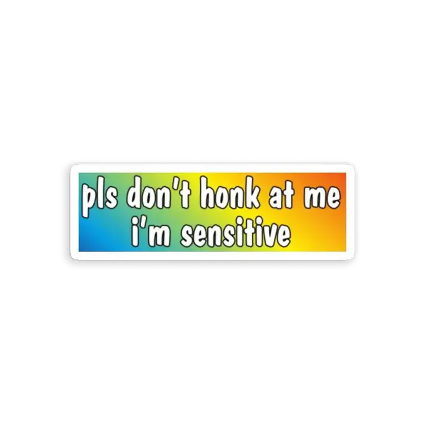 Please dont honk Car Sticker