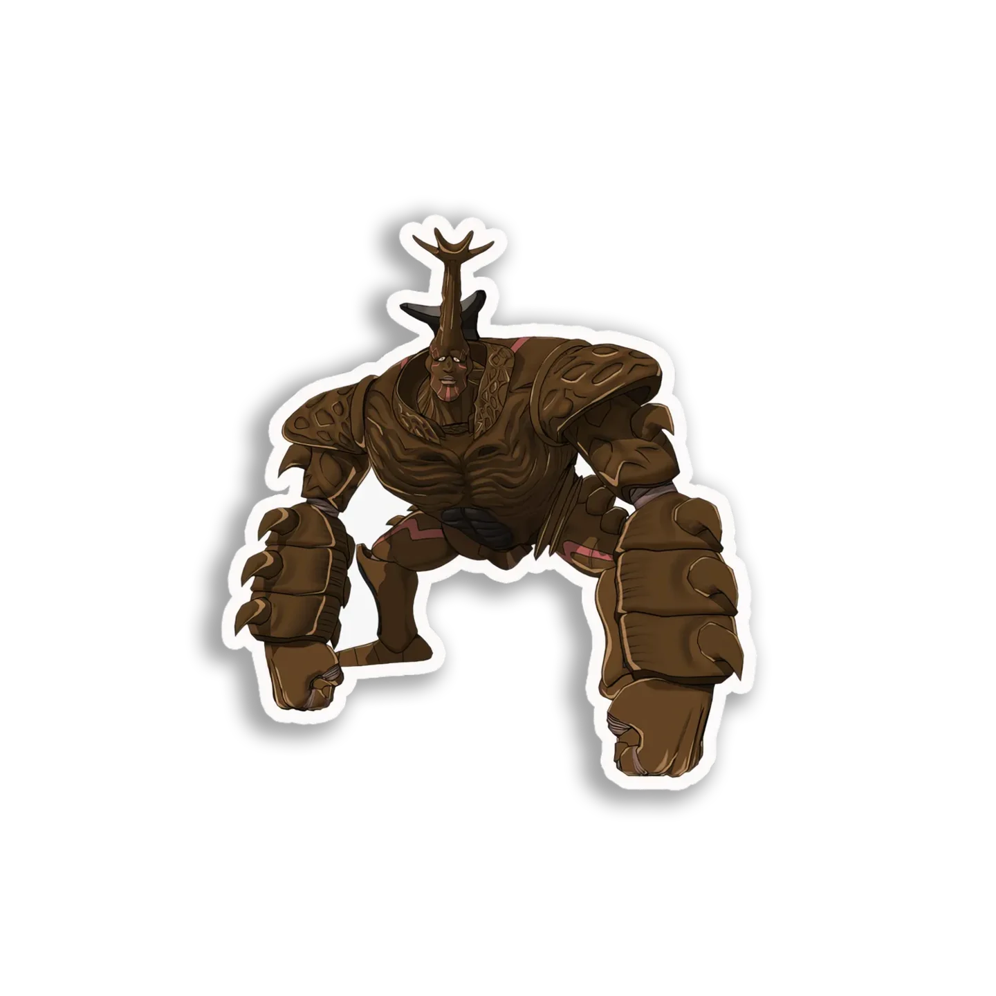Wooden Antler Golem Sticker