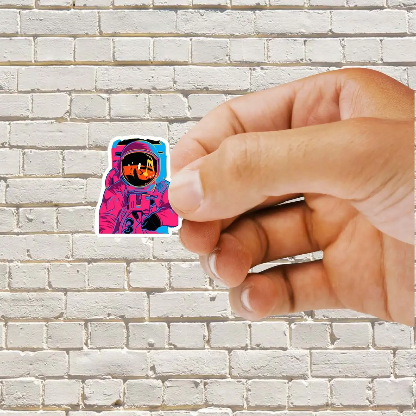 Trippy Rainbow Astronaut Sticker