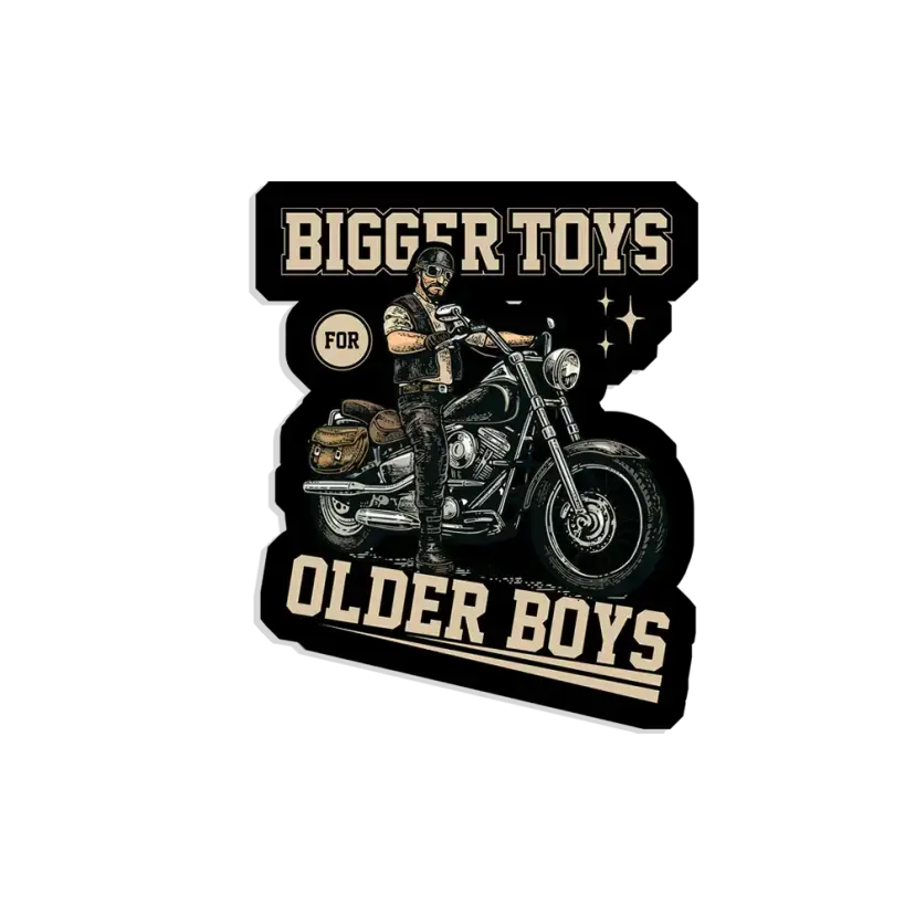 Bigger toys for olrder boys Sticker