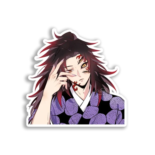 Crimson-Eyed Demon Boy Sticker
