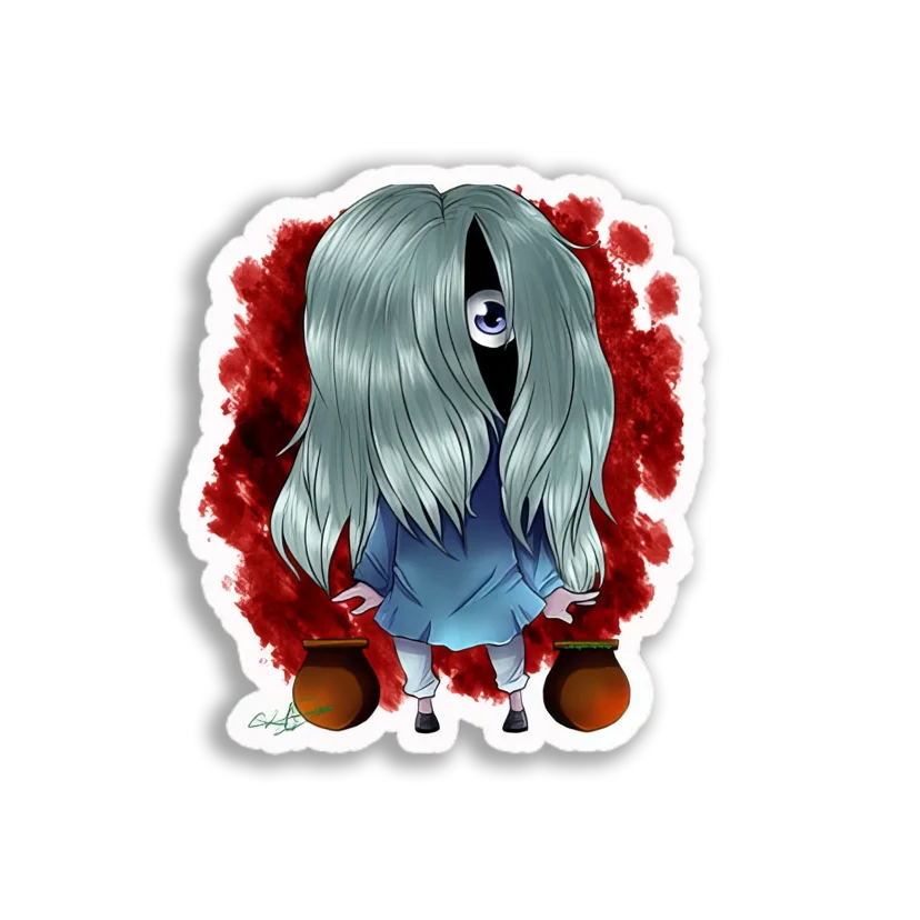 One-Eyed Girl Chibi Sticker