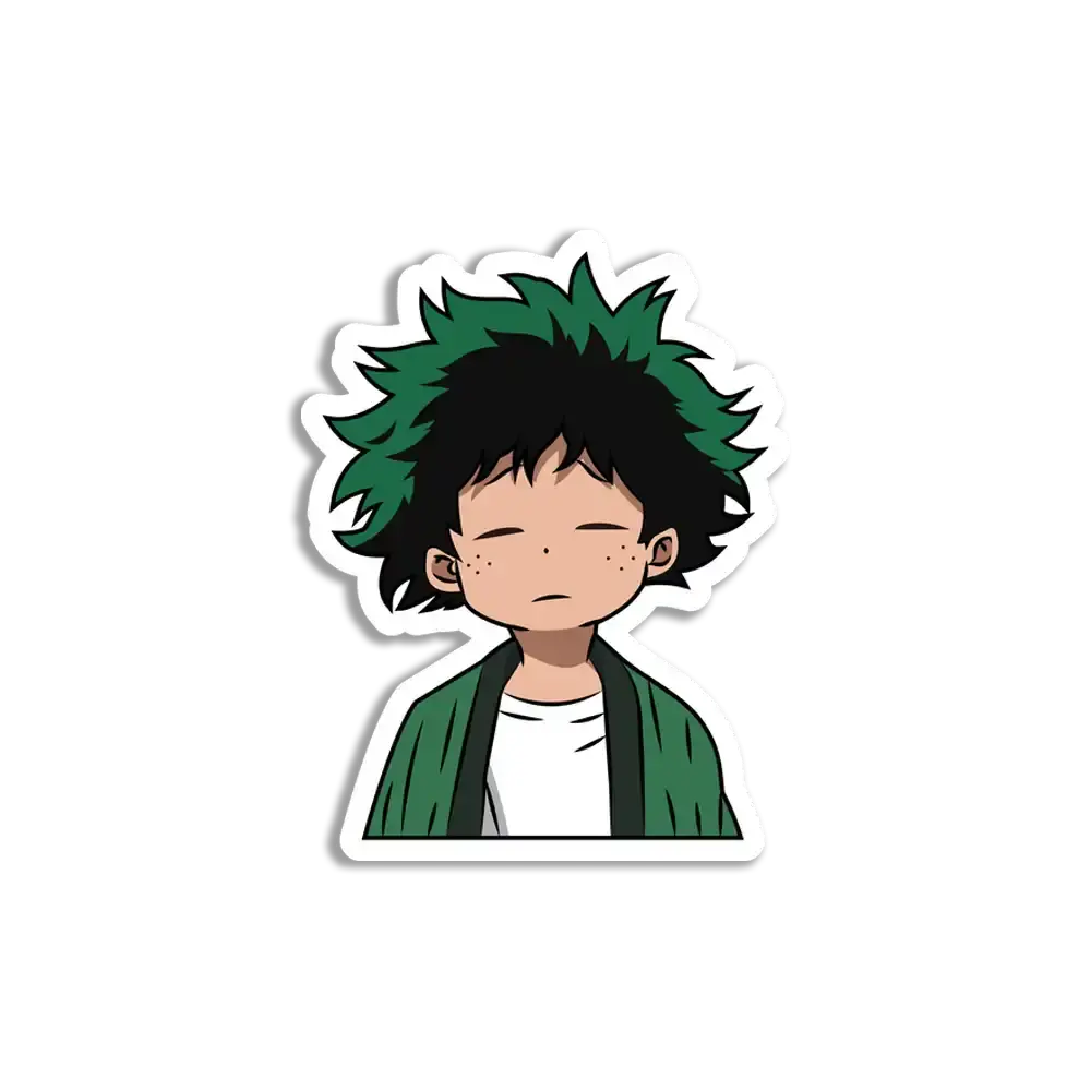 Izuku Midoriya Tired Sticker