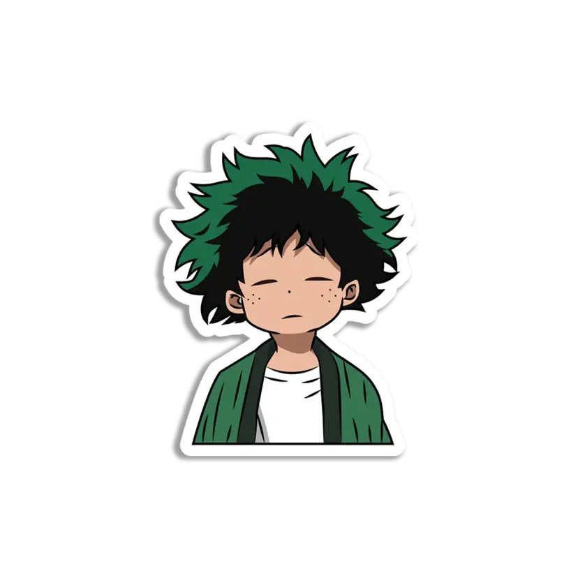 Izuku Midoriya Tired Sticker