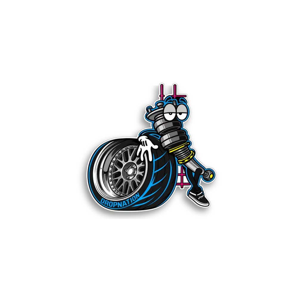 Coilover Cartoon Sticker