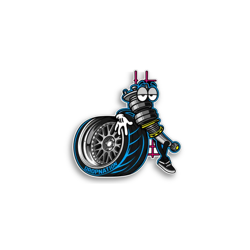 Coilover Cartoon Sticker