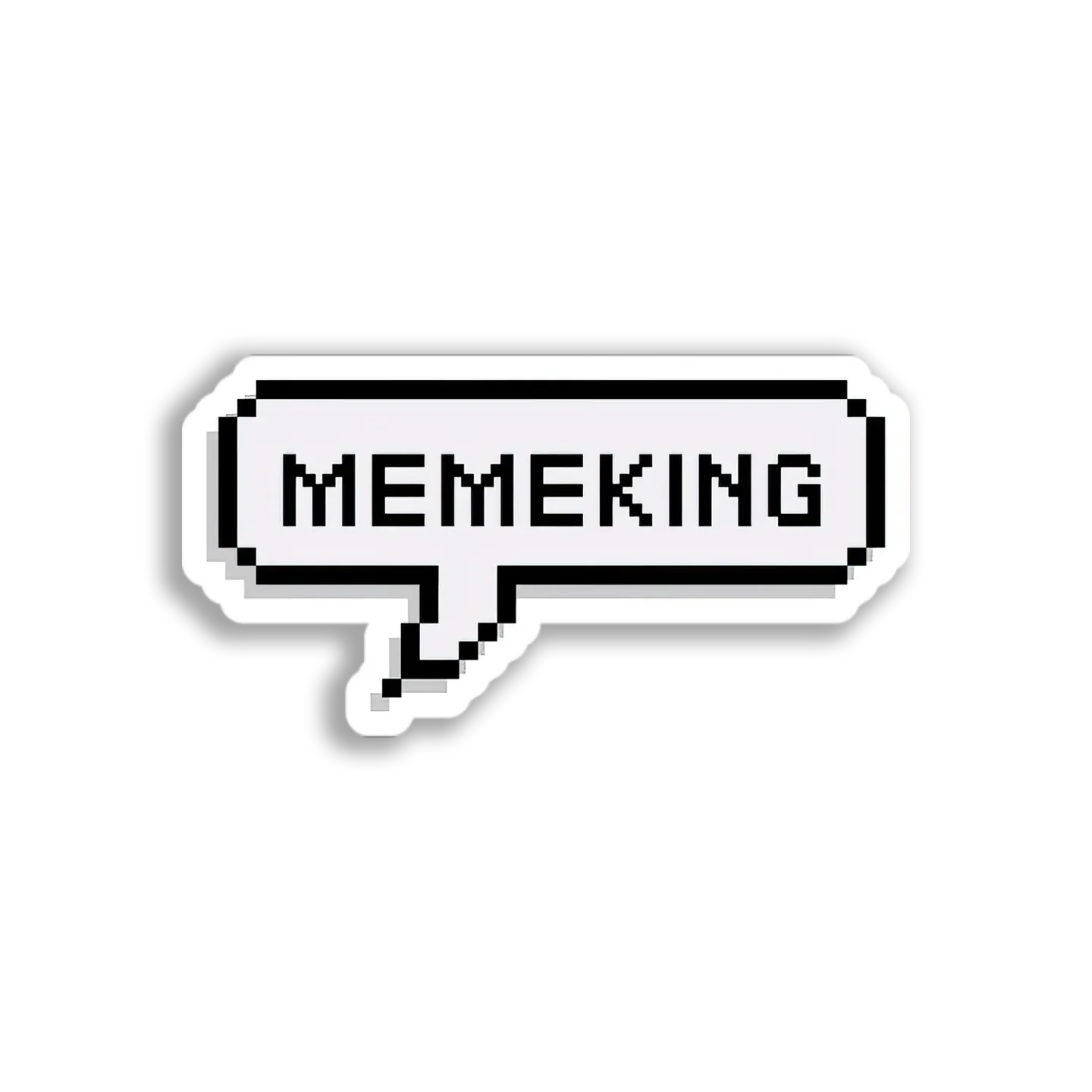 Memeking Speech Bubble Sticker