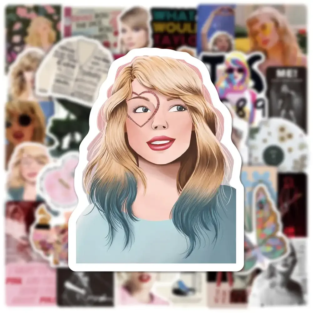 Taylor Folklore Stickers for Laptop Pack of 50