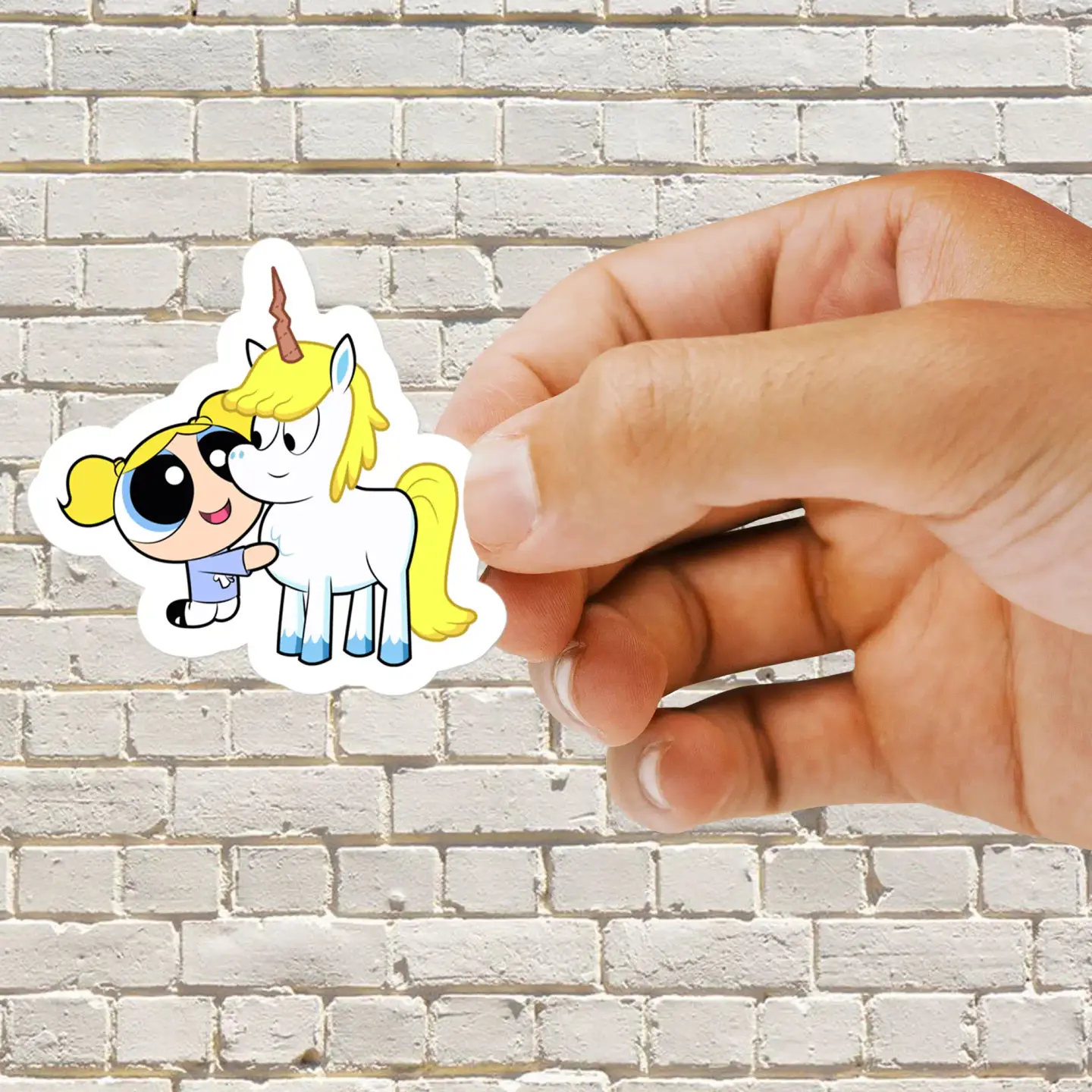 The Powerpuff Girls Bubbles and Donny Sticker