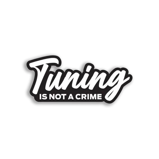 Tuning Is Not a Crime Car Sticker
