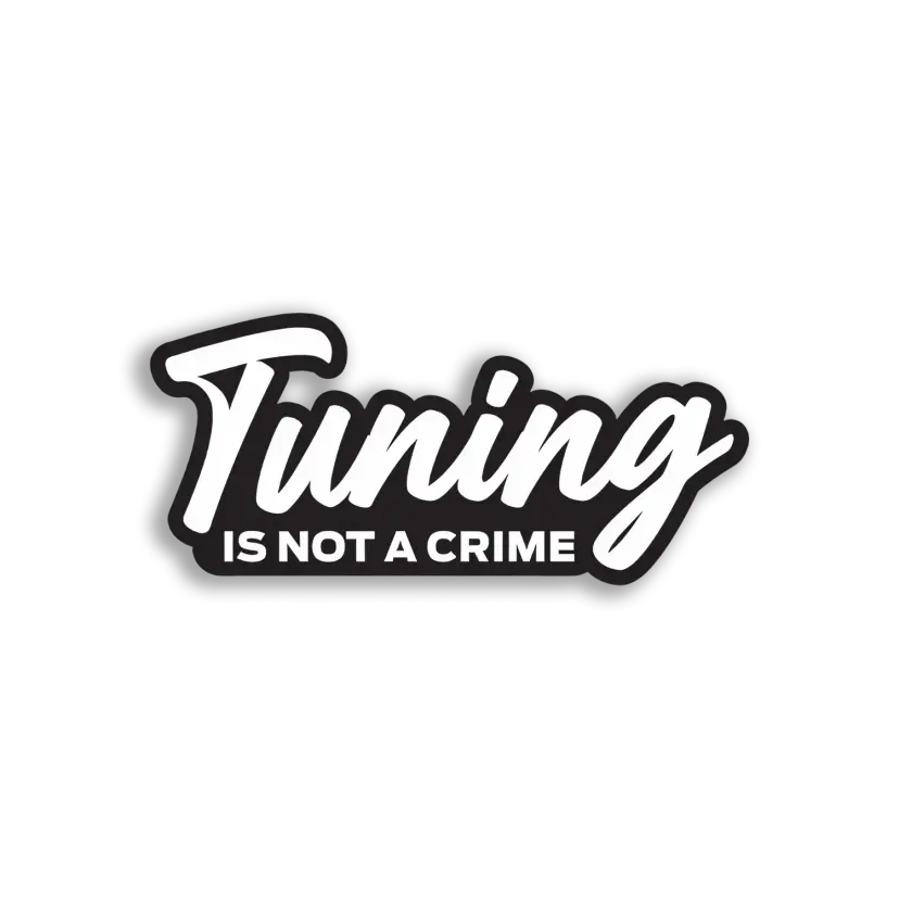 Tuning Is Not a Crime Car Sticker