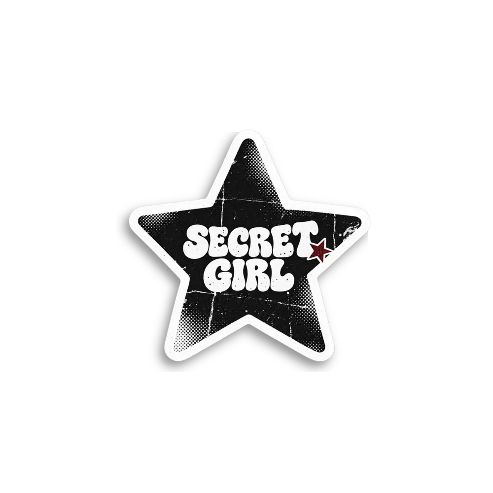 Secret Girl Star Sticker