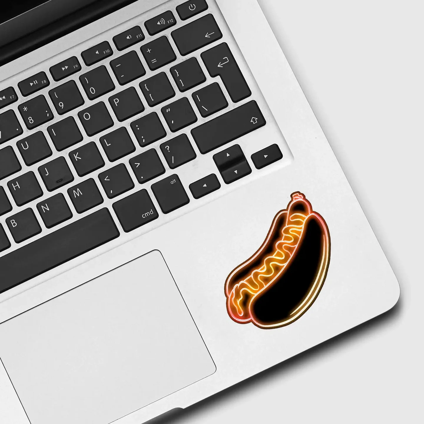 Neon Hot Dog Sticker