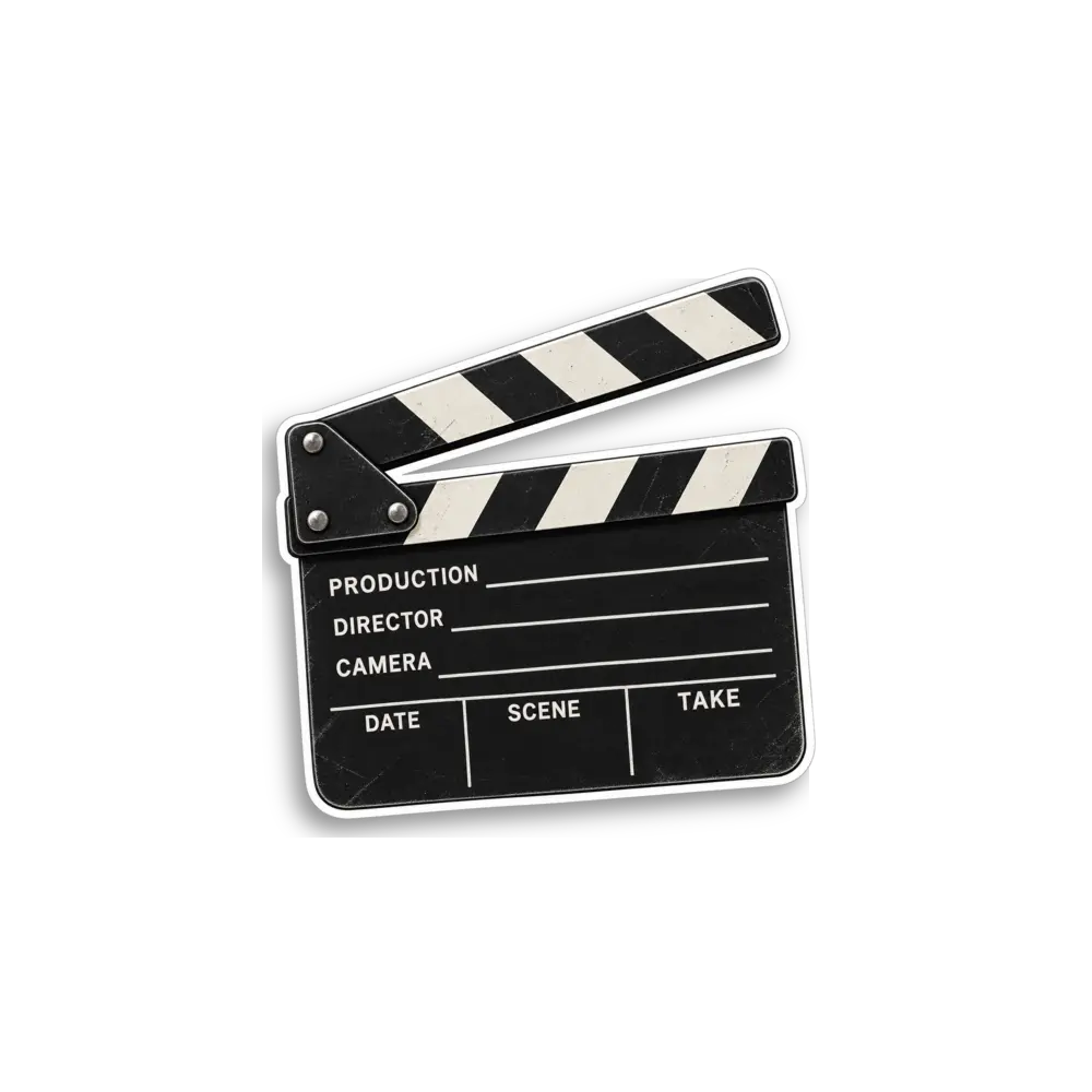 Film Clapperboard Sticker