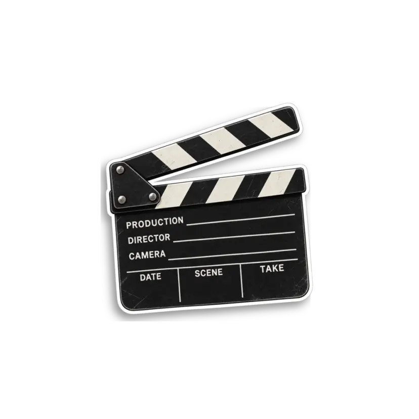 Film Clapperboard Sticker