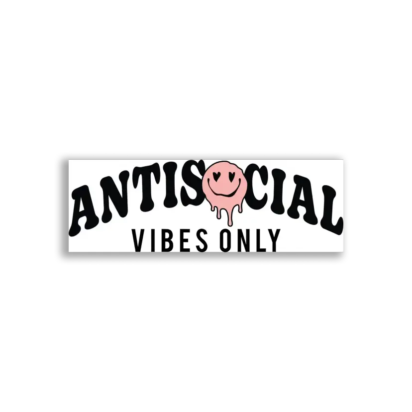 Antisocial Vibes Only Sticker