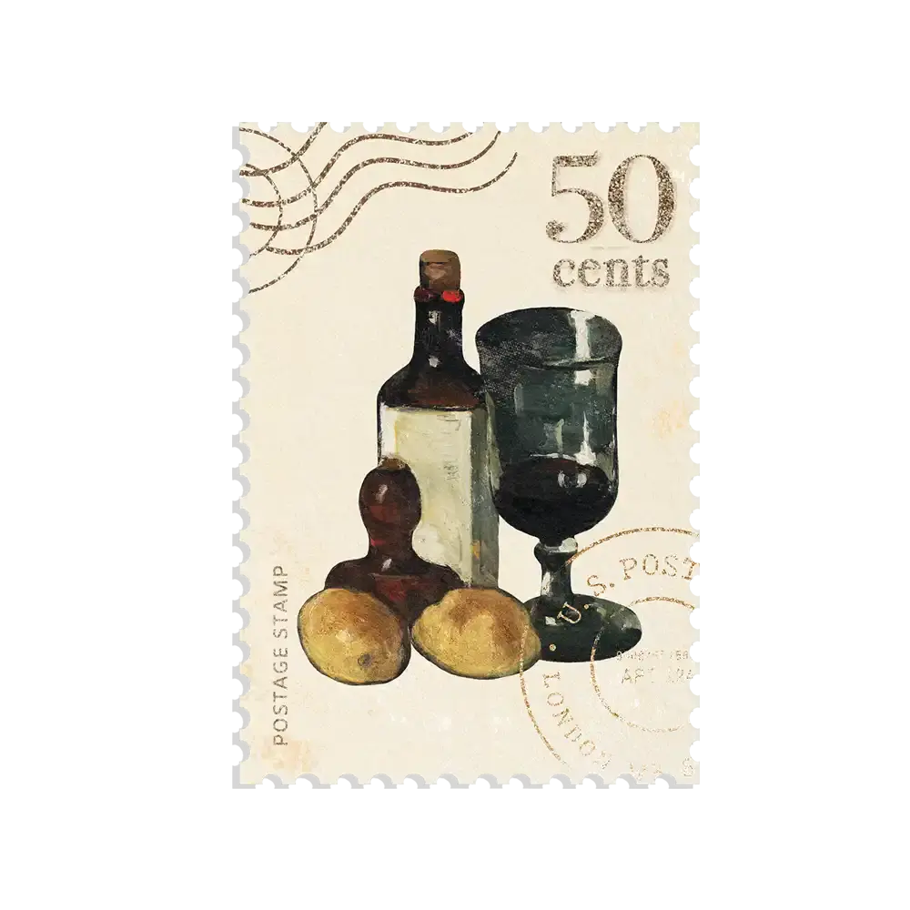 Wine Stamp Sticker