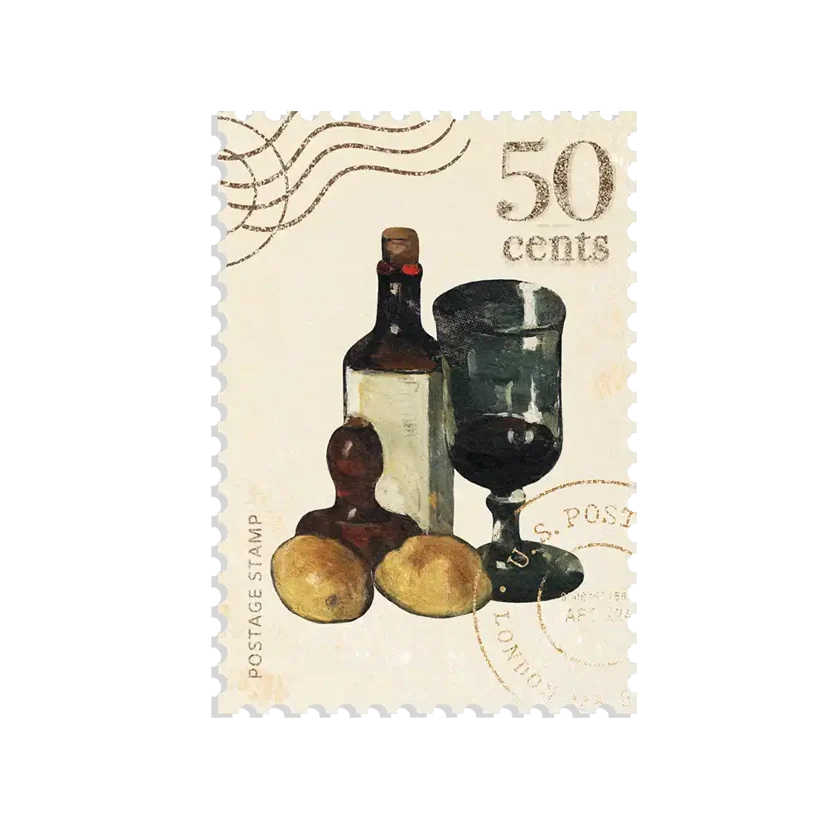 Wine Stamp Sticker