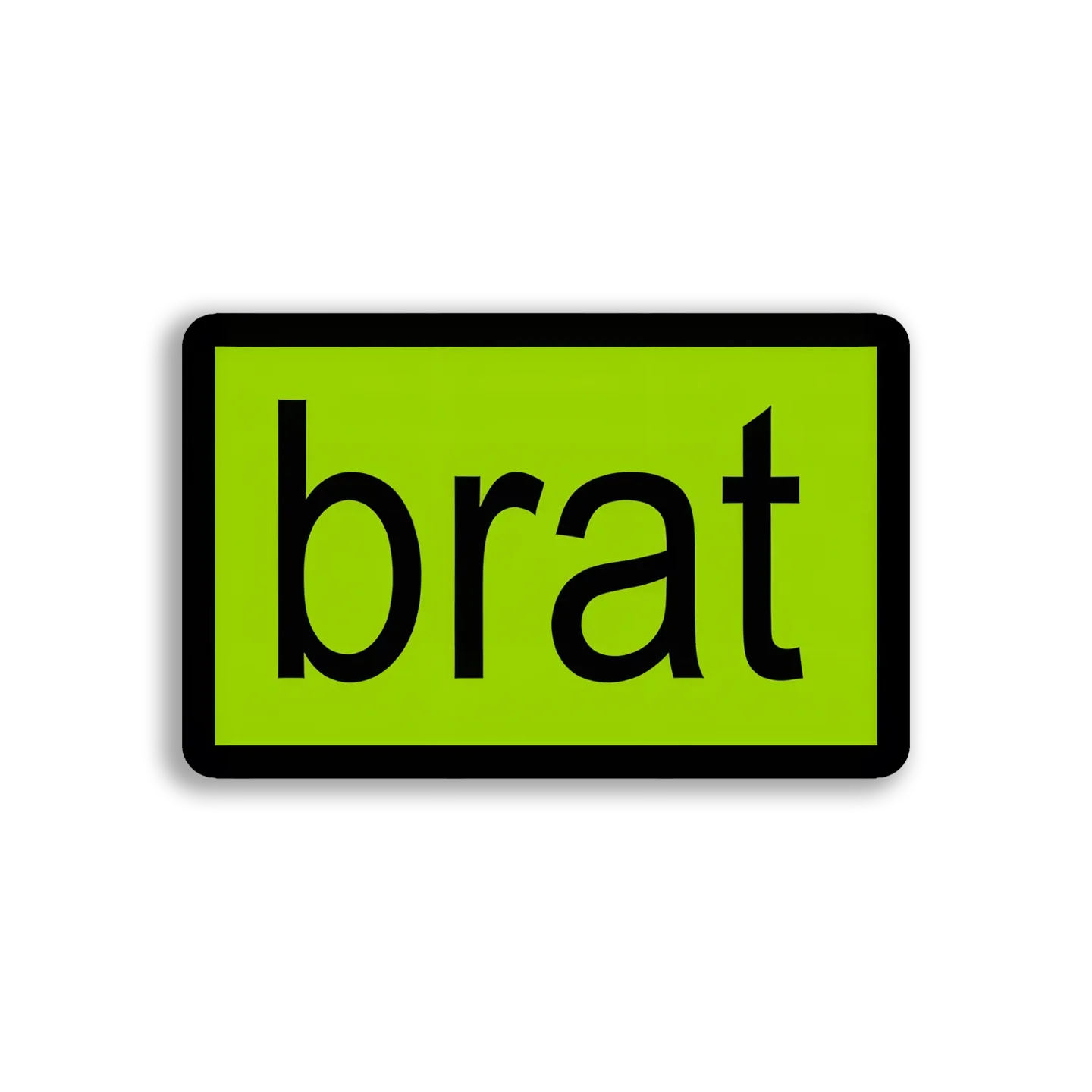 Brat in a Lime Green Box Sticker
