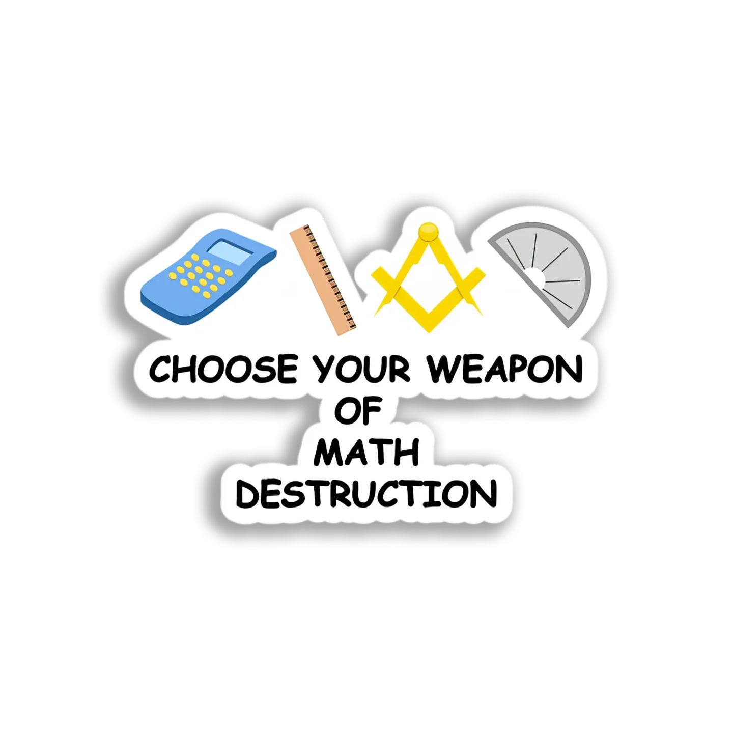 Math Tools Set Sticker