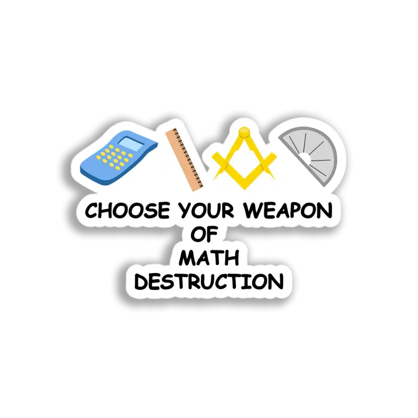 Math Tools Set Sticker