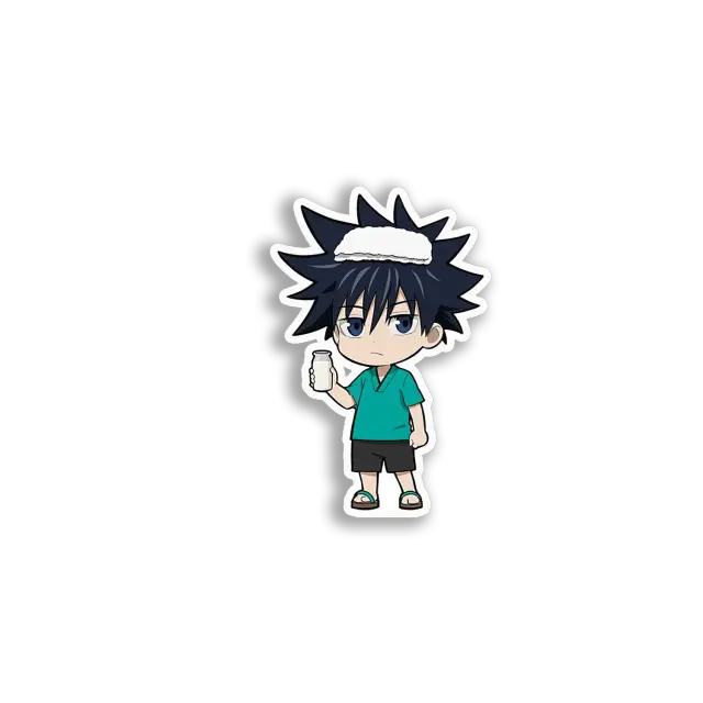 Chihiro with Milk Sticker