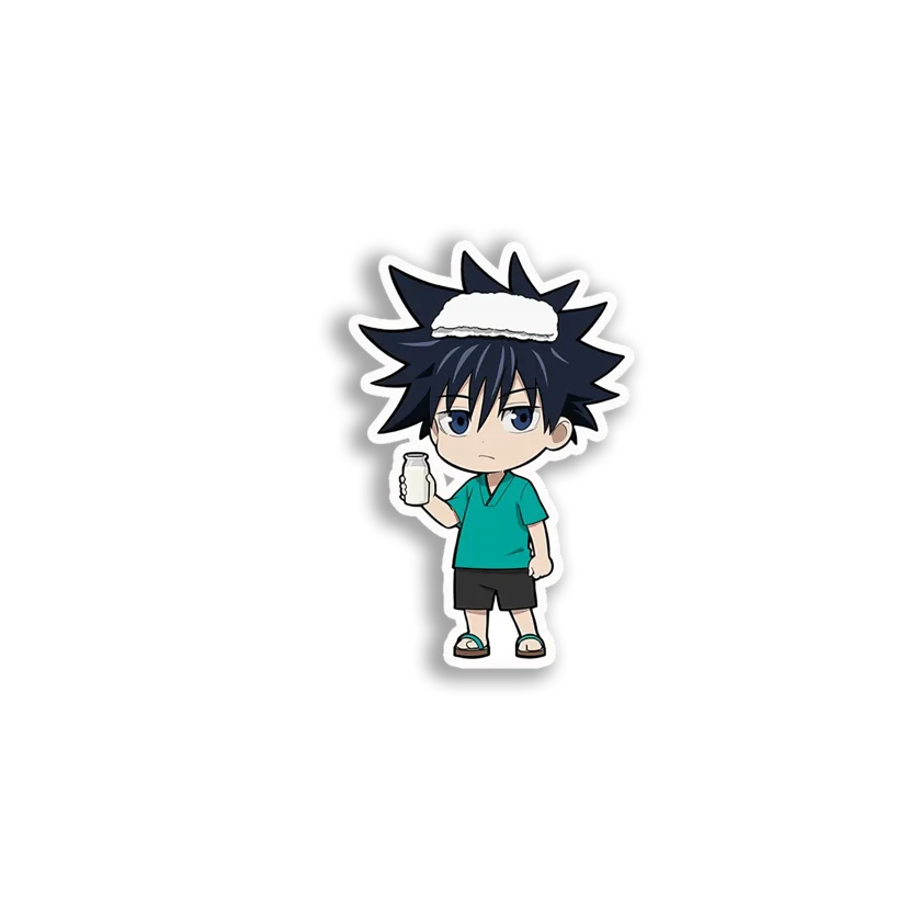 Chihiro with Milk Sticker