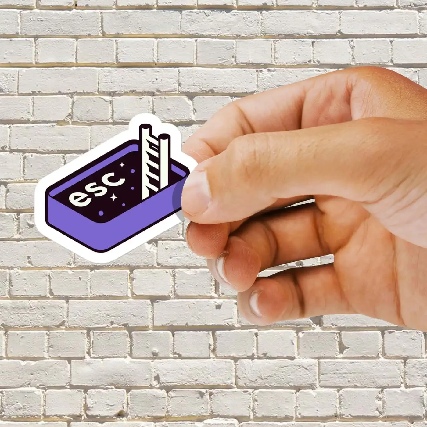 ESC to the Space Button Sticker