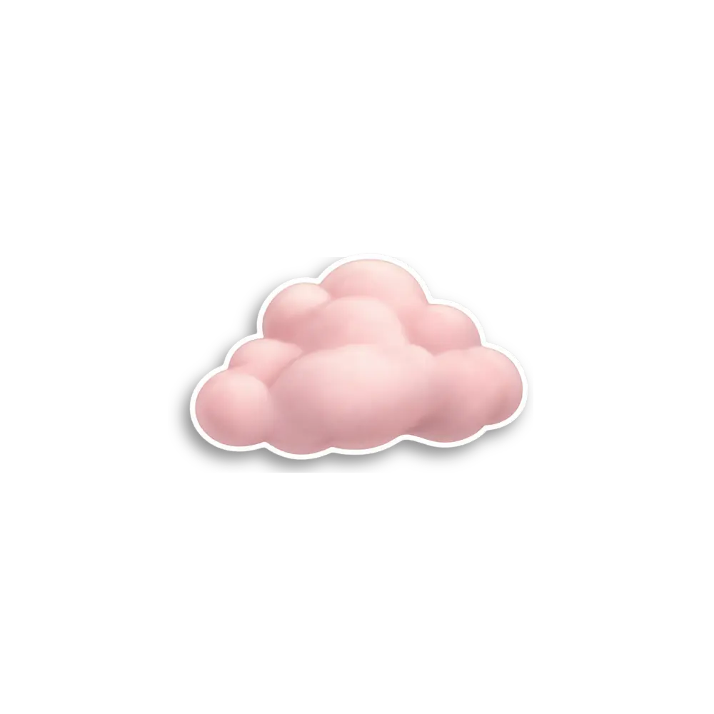Pink Cloud Sticker
