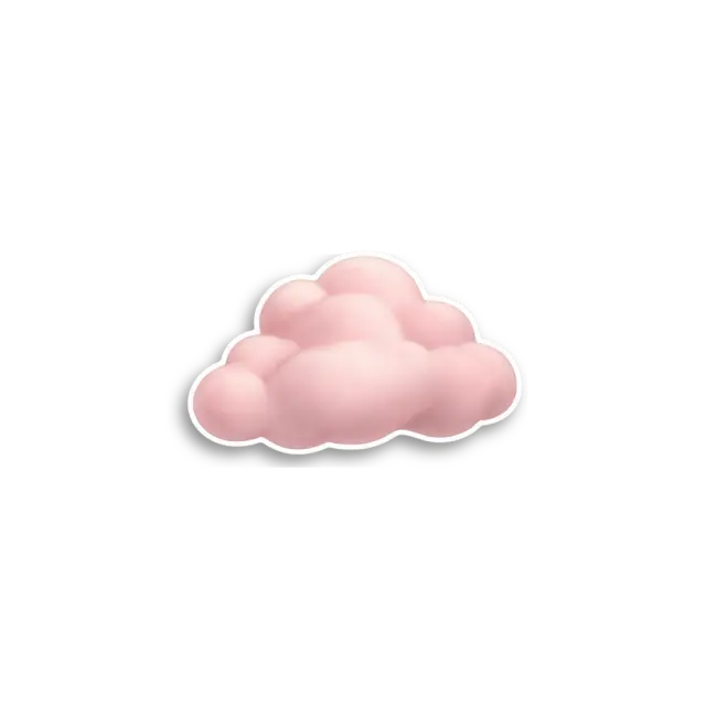 Pink Cloud Sticker