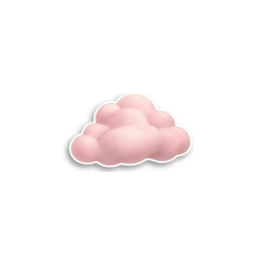 Pink Cloud Sticker