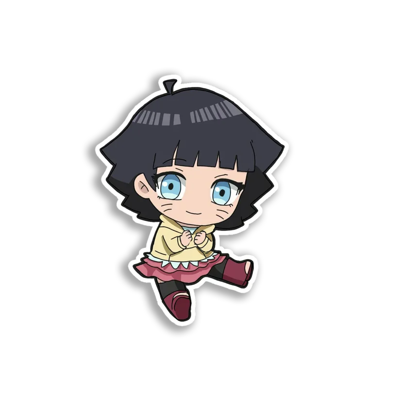 Hinata Chibi Artwork Sticker