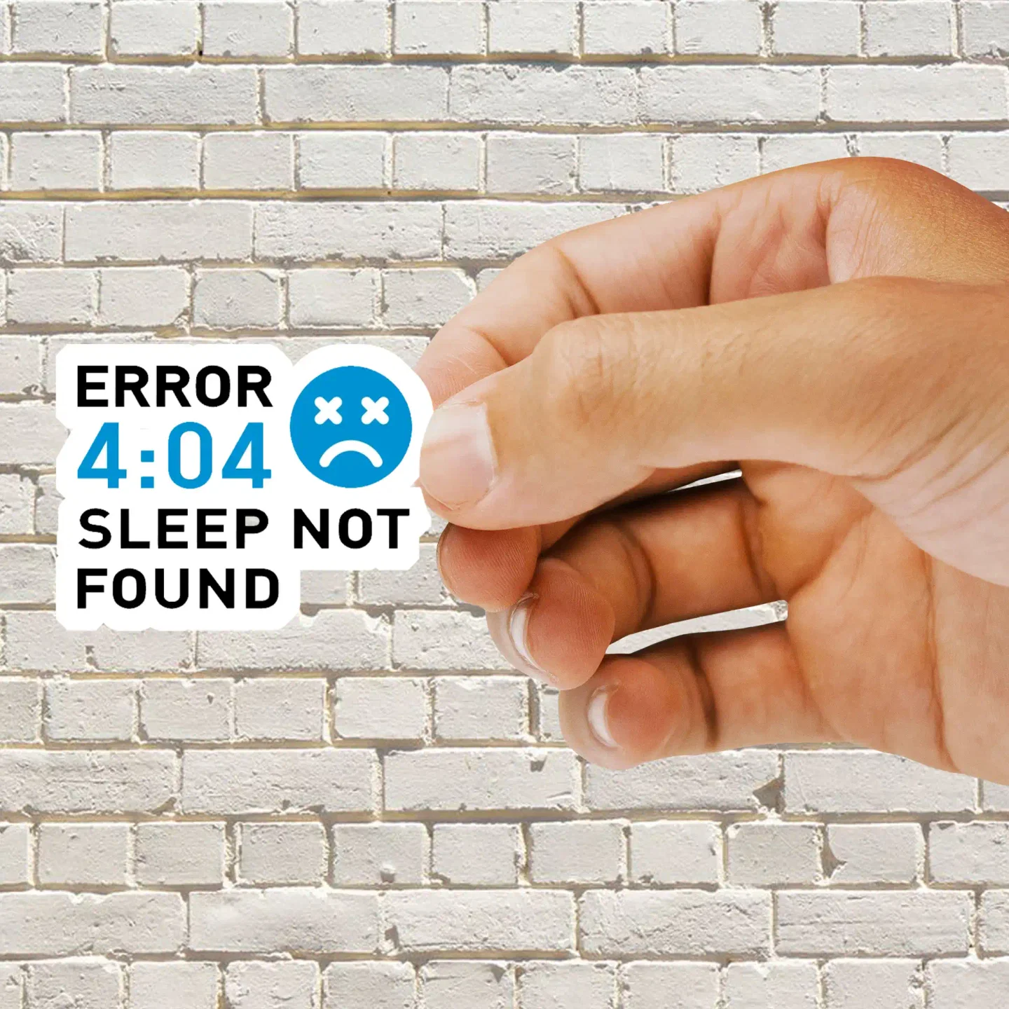 Error 404 - Sleep not found Sticker