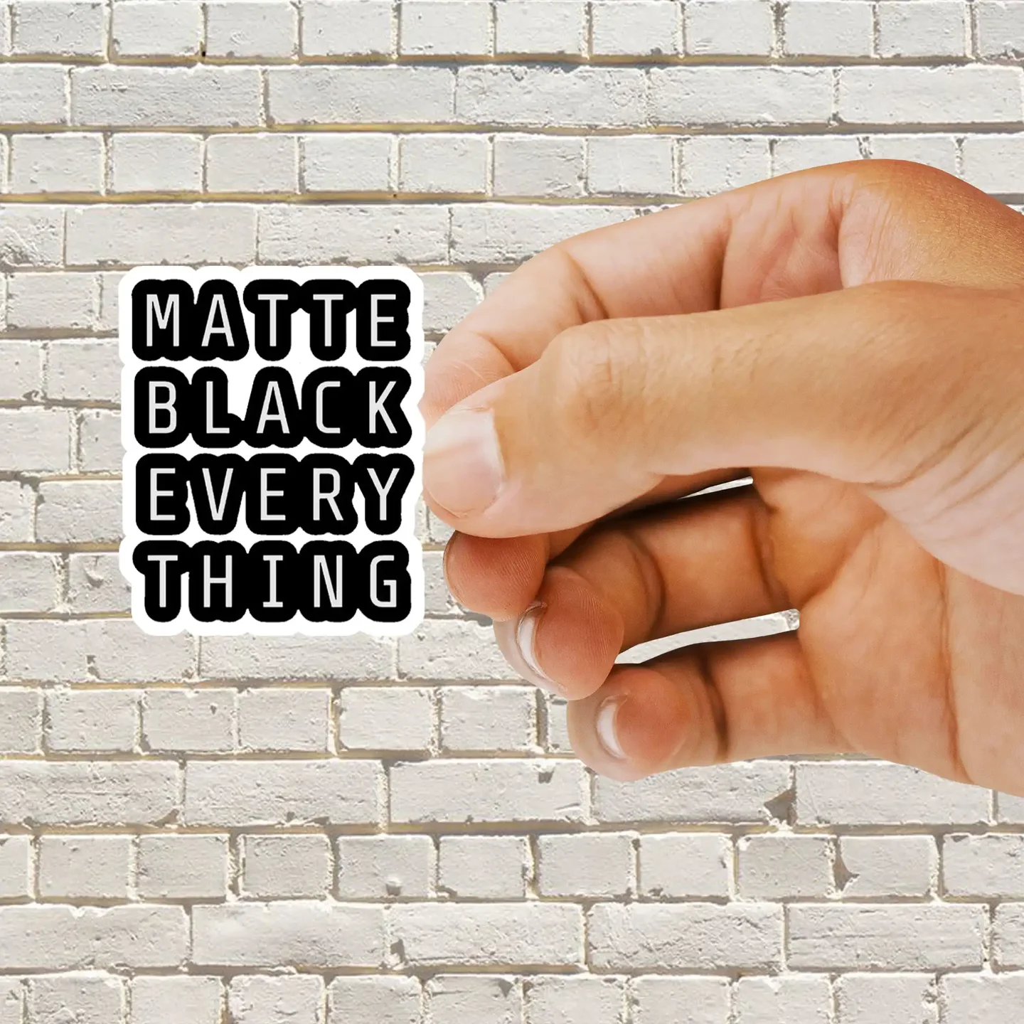 Matte Black Everything Sticker