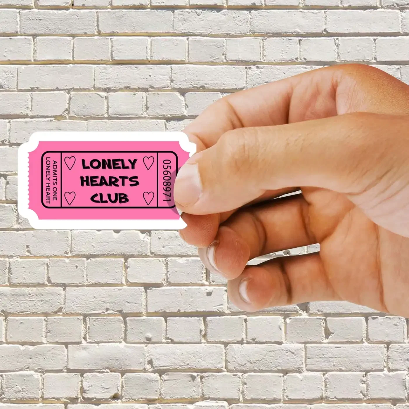 Lonely Hearts Club Ticket Sticker
