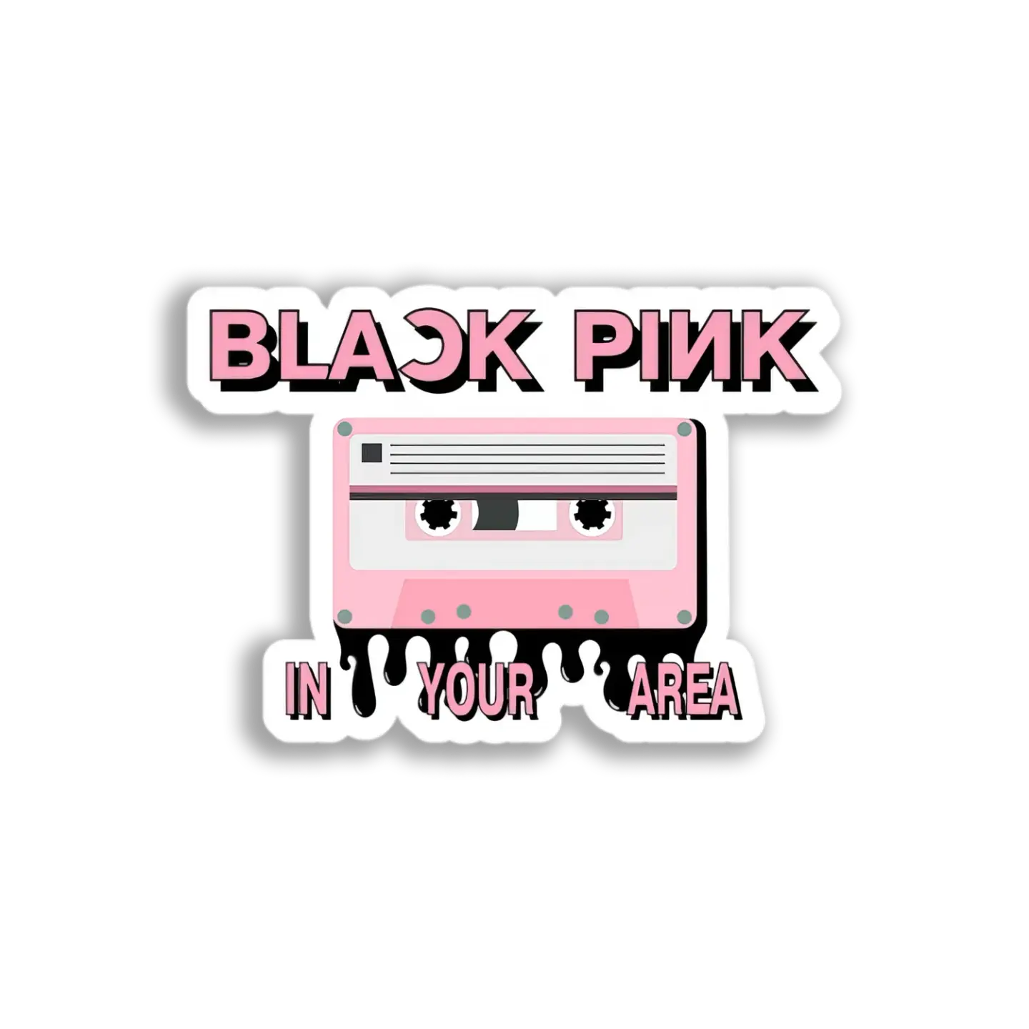 Blackpink Cassette Tape Sticker