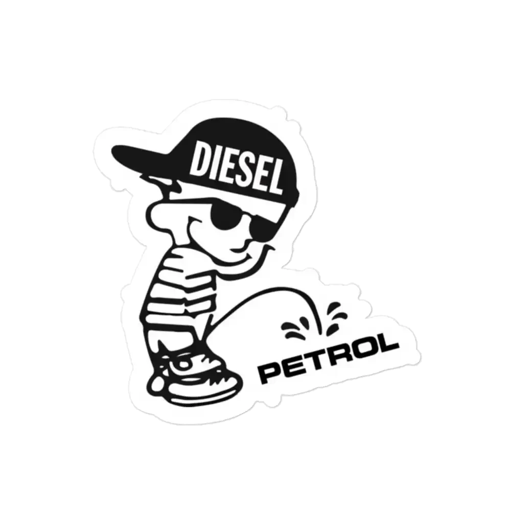 Diesel vs Petrol Car Sticker