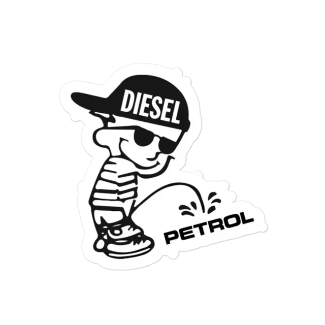 Diesel vs Petrol Car Sticker