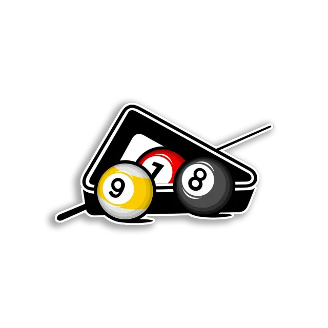 Billiards 8 Ball and 9 Ball Sticker