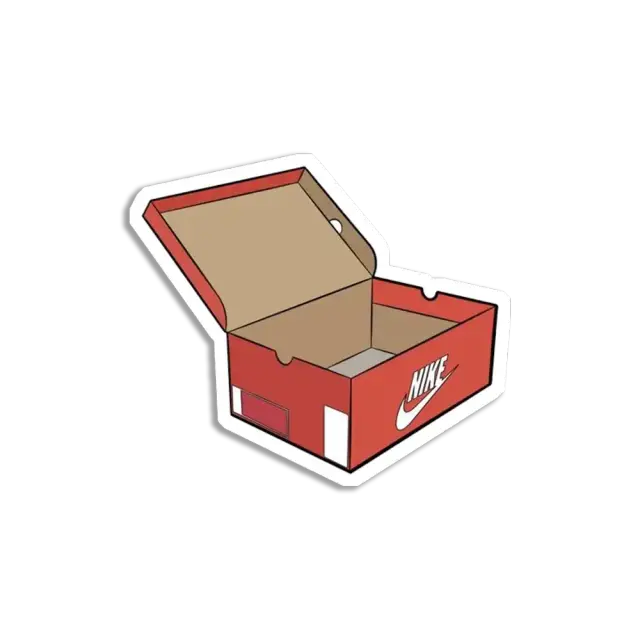 Empty Shoe Box Sticker