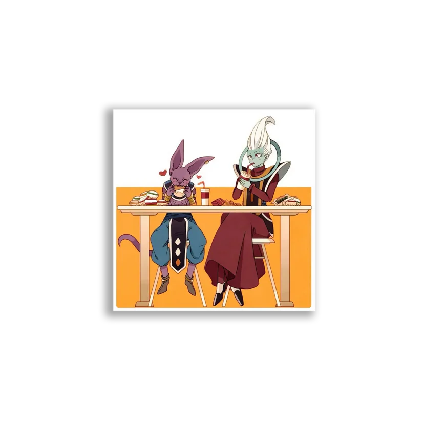 Gods Eating Lunch Sticker